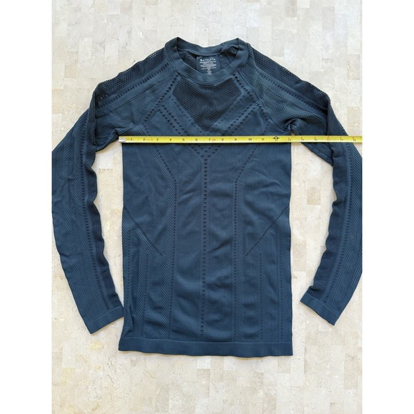 ATHLETA Oxygen Long Sleeve Activewear Top Nordic Teal Yoga Breathable Size XS - Picture 6 of 9